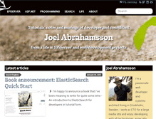 Tablet Screenshot of joelabrahamsson.com